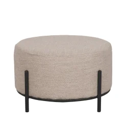 LABEL51 Poef Troy XL Naturel Bouclé Ø57cm