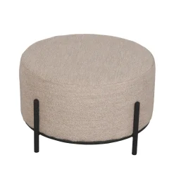 LABEL51 Poef Troy XL Naturel Bouclé Ø57cm