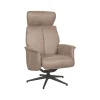 LABEL51 Relaxfauteuil Verdal Taupe Micro Suede