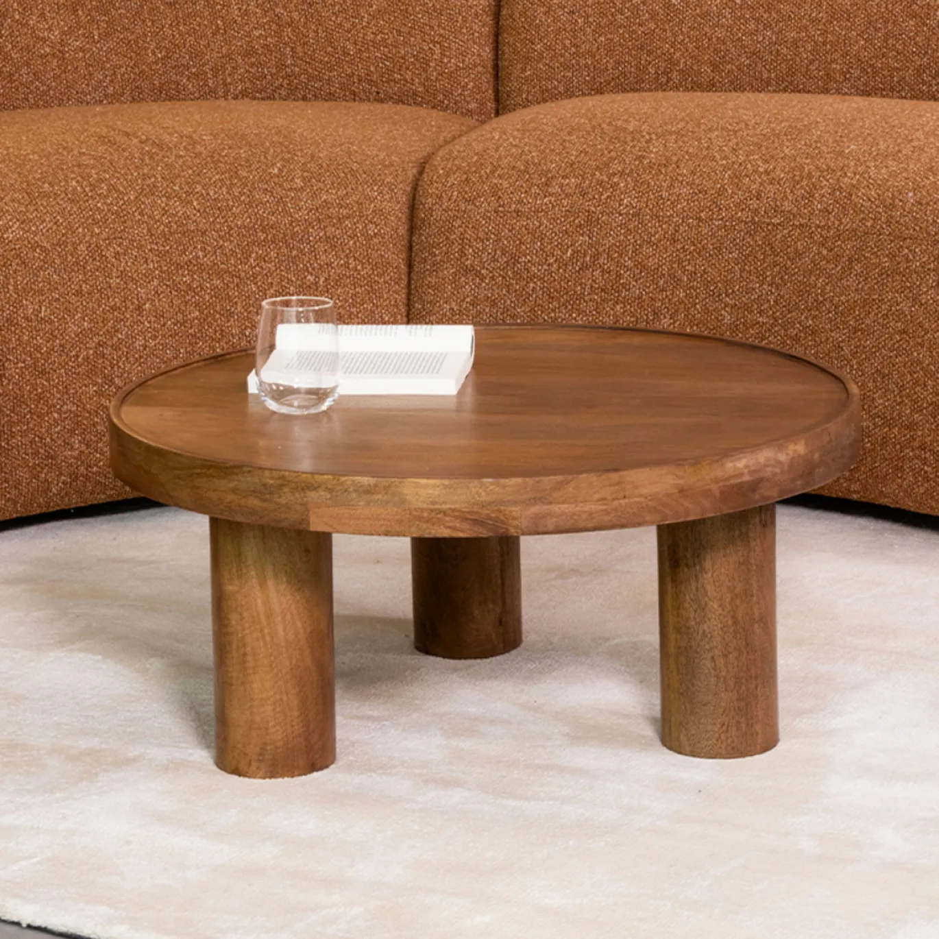 LABEL51 Salontafel Elly Bruin Ø70cm