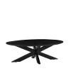 LABEL51 Salontafel James Ovaal Zwart 130cm
