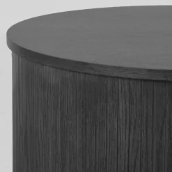 LABEL51 Salontafel Oliva Zwart Eiken Ø70cm