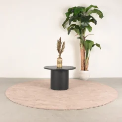 LABEL51 Salontafel Oliva Zwart Eiken Ø60cm