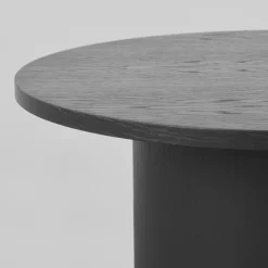 LABEL51 Salontafel Oliva Zwart Eiken Ø60cm