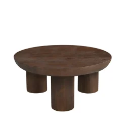 LABEL51 Salontafel Olly Espresso Mangohout Ø90cm