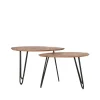 LABEL51 Salontafels Frisk Rough Mangohout (Set van 2)