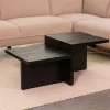 LABEL51 Salontafel Skip Zwart Mangohout