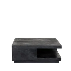 LABEL51 Salontafel Square Zwart Mangohout