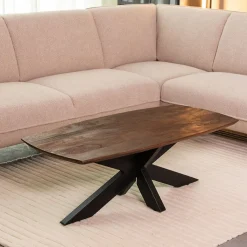 LABEL51 Salontafel Zane Espresso Mangohout 120cm
