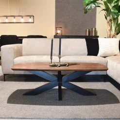 LABEL51 Salontafel Zane Espresso Mangohout 120cm