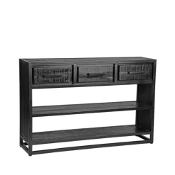 LABEL51 Sidetable Chili Zwart Mangohout