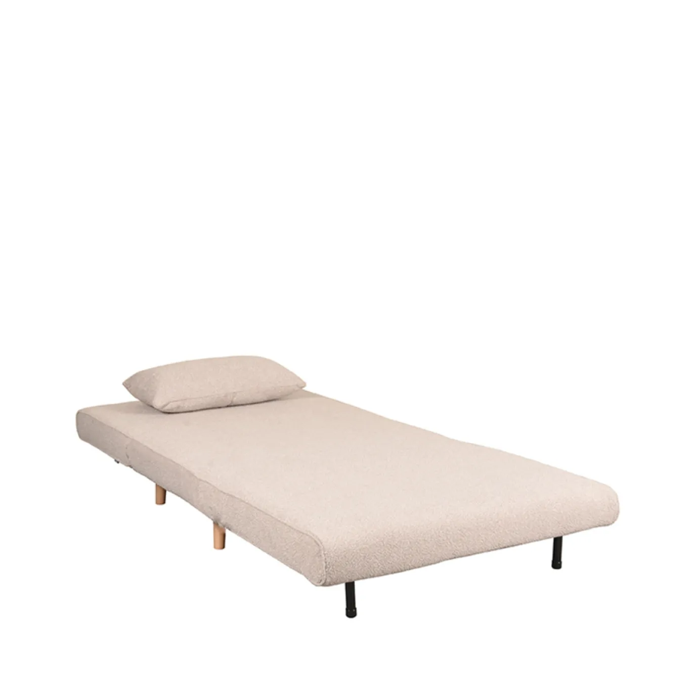 LABEL51 Slaapbank Single Bouclé Naturel
