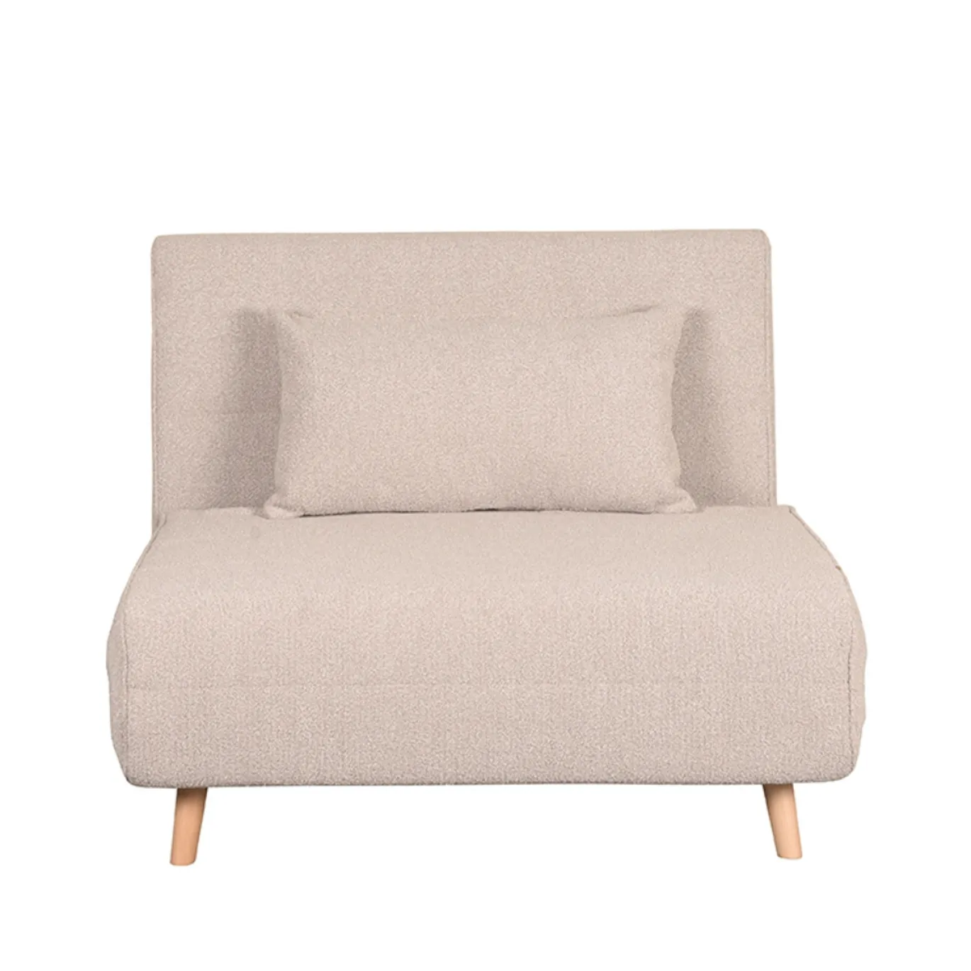 LABEL51 Slaapbank Single Bouclé Naturel