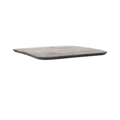 LABEL51 Tafelblad Sloppy Edge Vierkant Zwart Mangohout