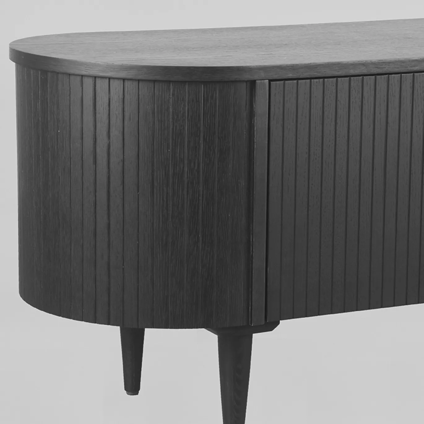 LABEL51 Tv-Meubel Oliva 180x47x55 cm Zwart Eiken