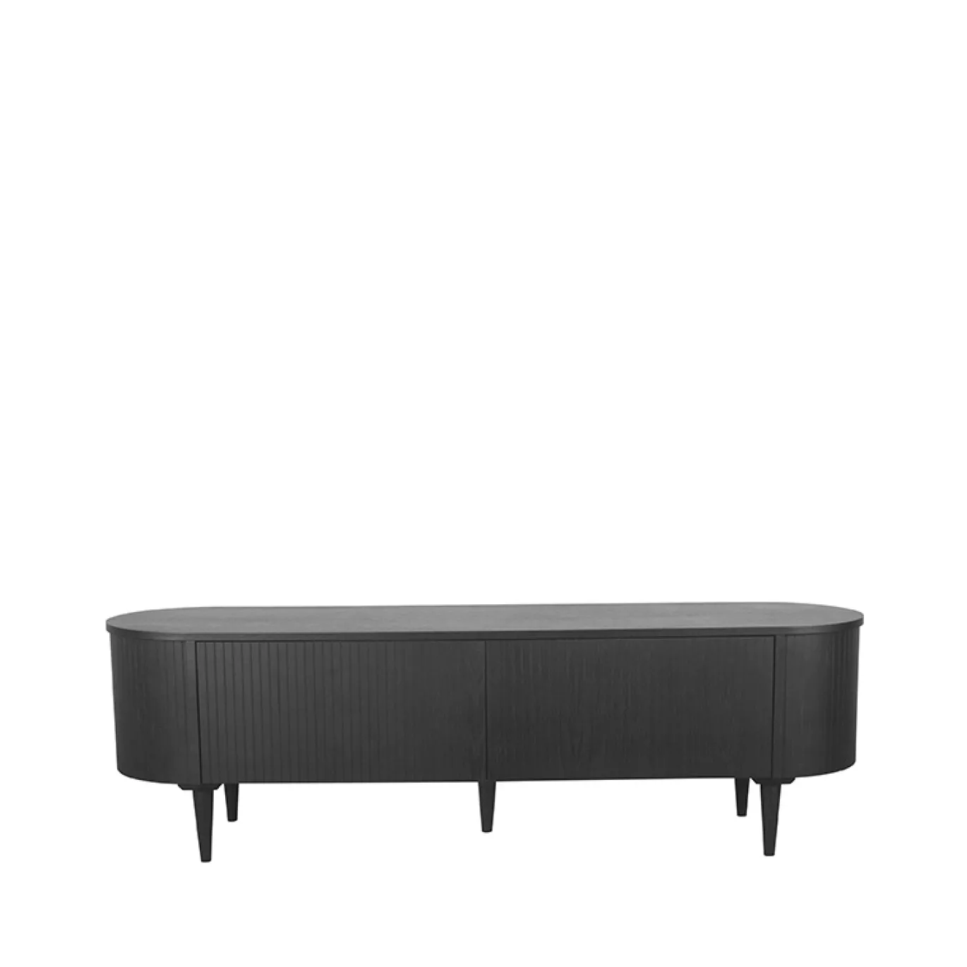 LABEL51 Tv-Meubel Oliva 180x47x55 cm Zwart Eiken
