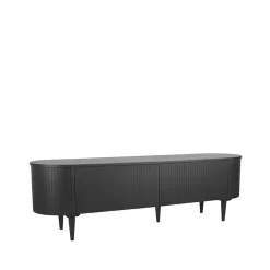 LABEL51 Tv-Meubel Oliva 180x47x55 cm Zwart Eiken