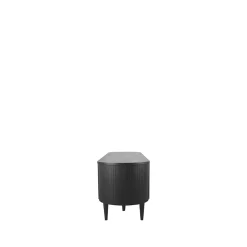 LABEL51 Tv-Meubel Oliva 180x47x55 cm Zwart Eiken