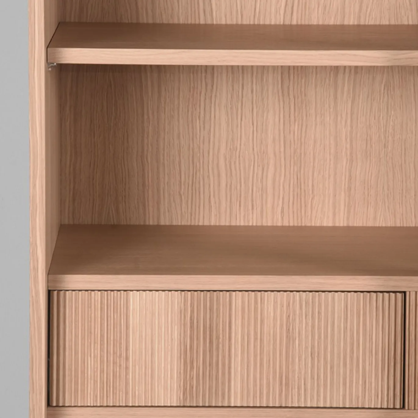 LABEL51 Vitrinekast Jule Naturel Eikenhout 100x180cm