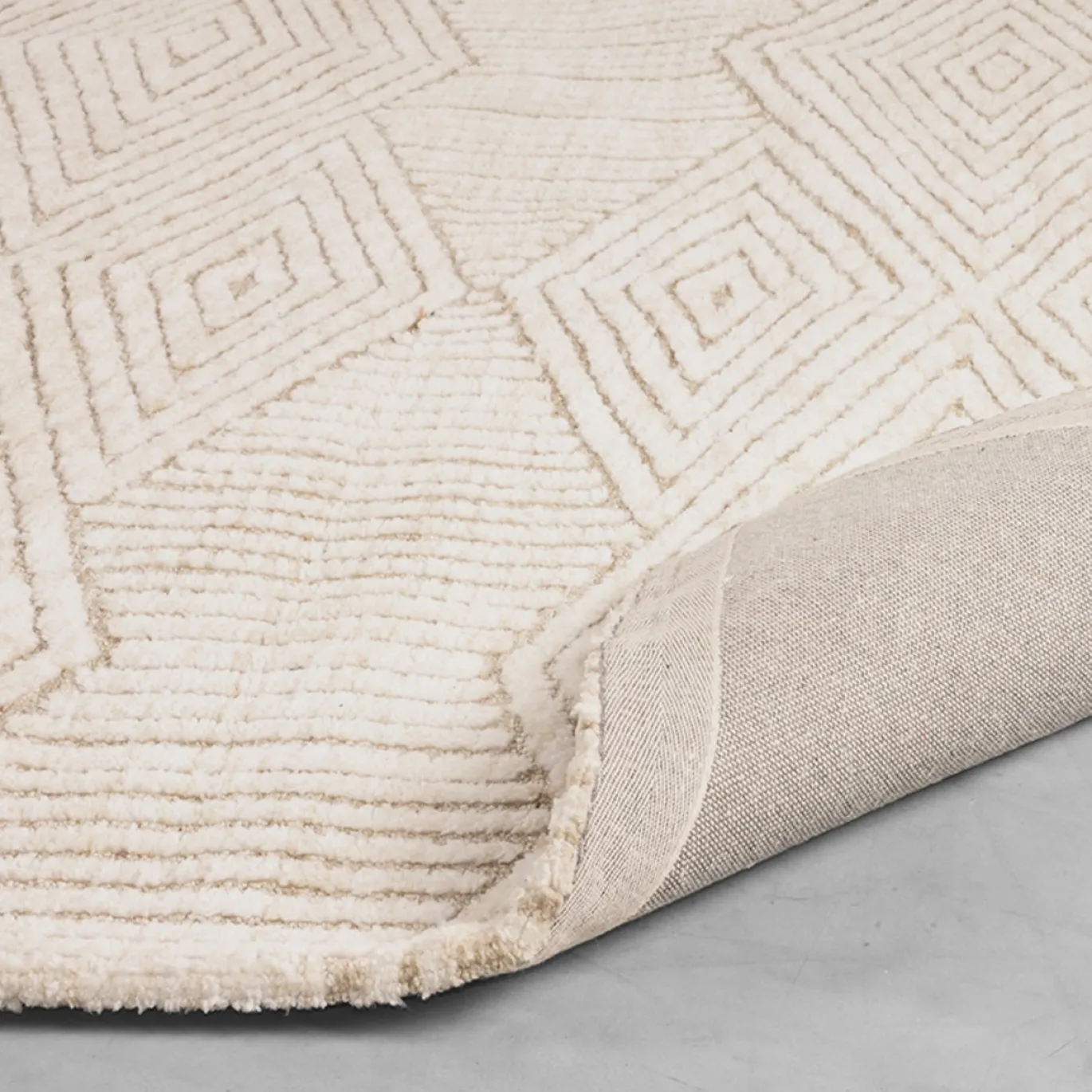 LABEL51 Vloerkleed Cosy Taupe Synthetisch 160x230 cm