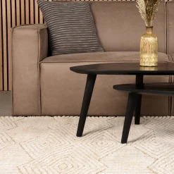 LABEL51 Vloerkleed Cosy Taupe Synthetisch 160x230 cm