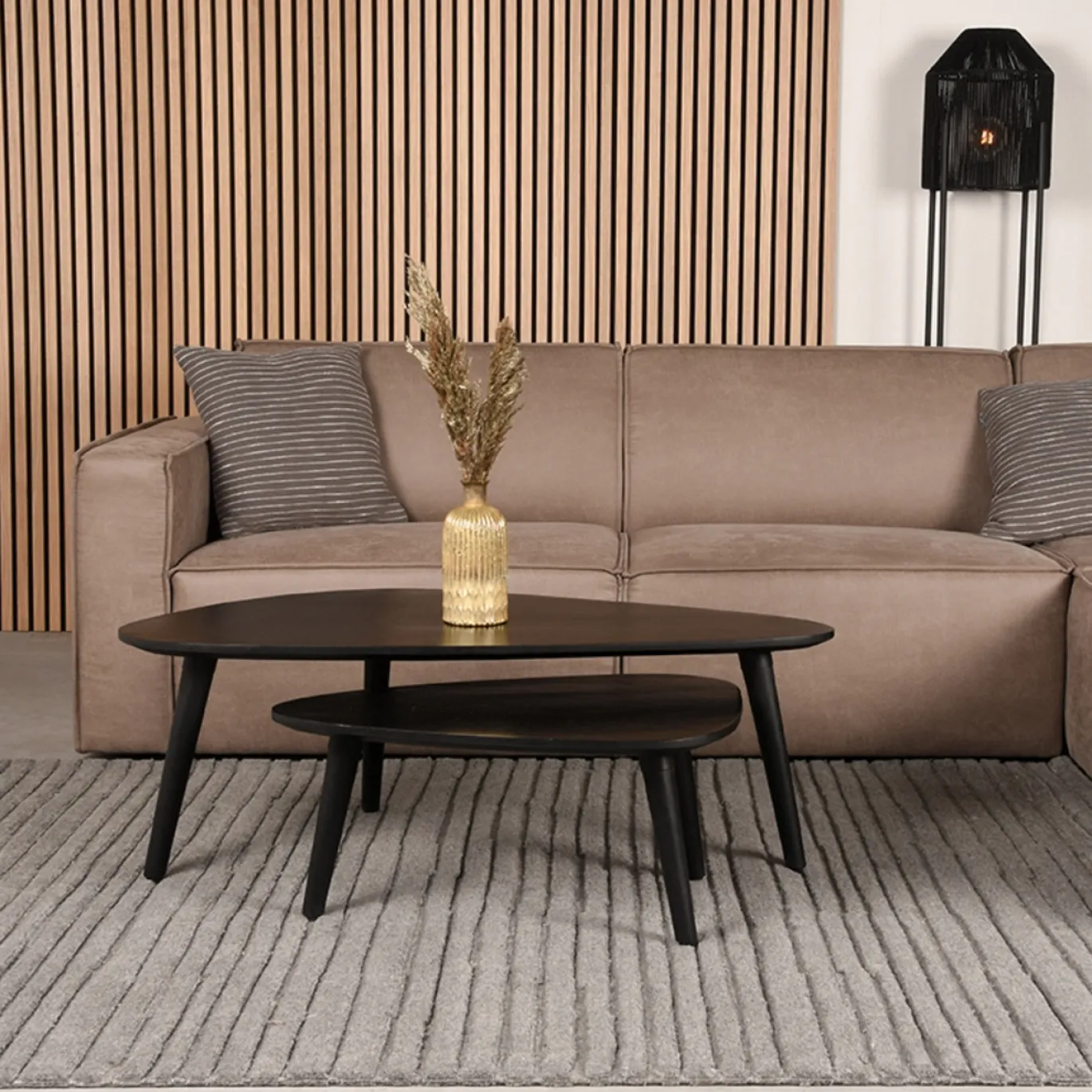 LABEL51 Vloerkleed Luxy Grijs Synthetisch 160x230 cm