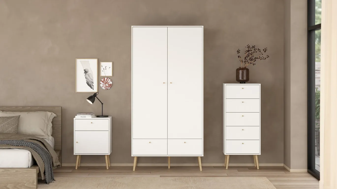Ladekast Bodo Wit 5-lades - Giga Living