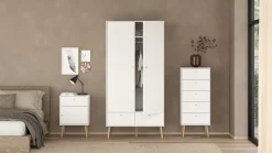 Ladekast Bodo Wit 5-lades - Giga Living