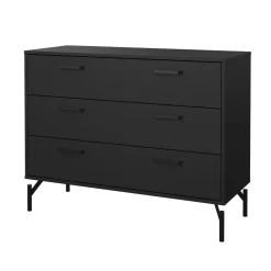 Ladekast Dana Mat Zwart 3-lades - Giga Living