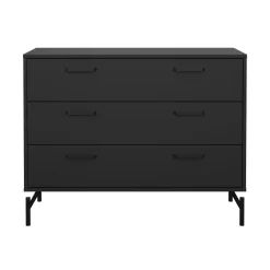 Ladekast Dana Mat Zwart 3-lades - Giga Living