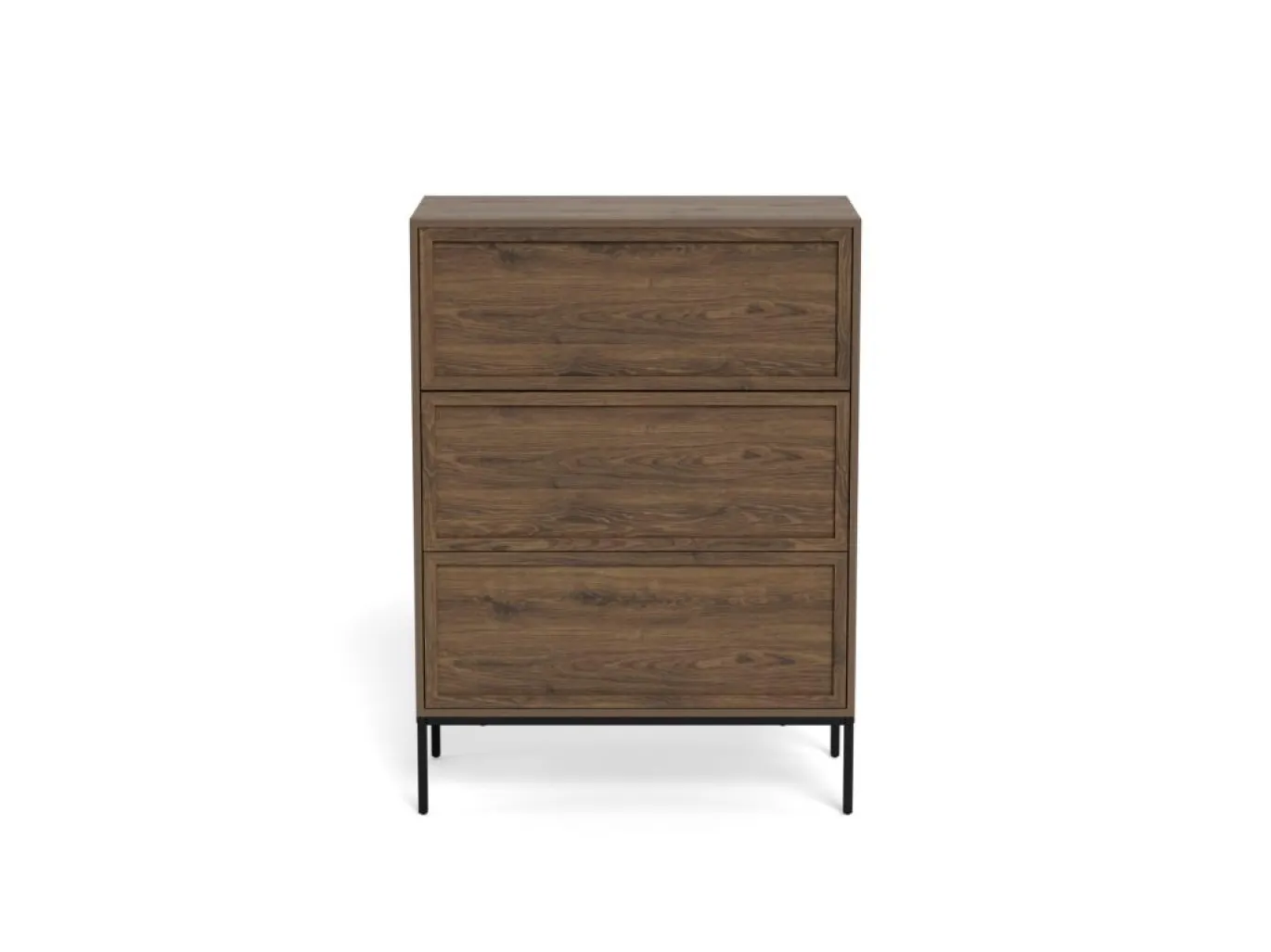 Ladekast Darvo Gerookt Eiken Bruin 110cm - Giga Living