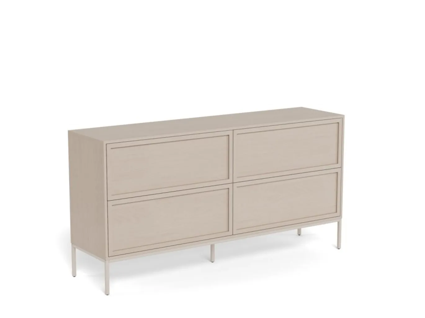 Ladekast Darvo Grijs 157cm - Giga Living