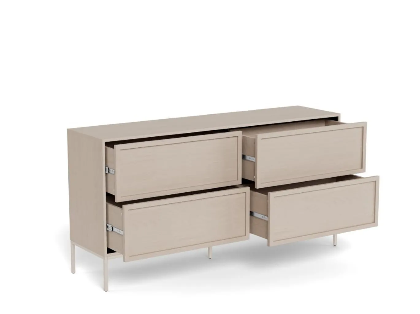 Ladekast Darvo Grijs 157cm - Giga Living