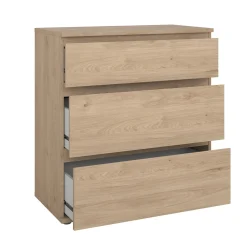 Ladekast Nova Jackson Hickory 3-lades - Giga Living