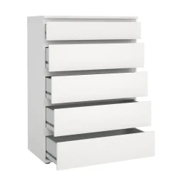 Ladekast Nova 5 lades Wit 77x106cm - Giga Living