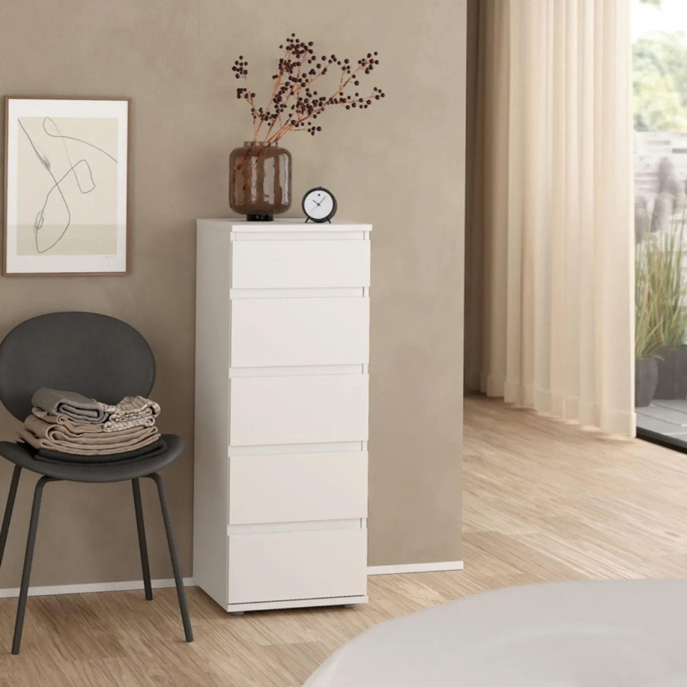 Ladekast Nova Wit 40cm - Giga Living