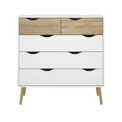 Ladekast Oslo Wit/Naturel - Giga Living