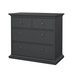 Ladekast Paris Matgrijs 4-lades - Giga Living