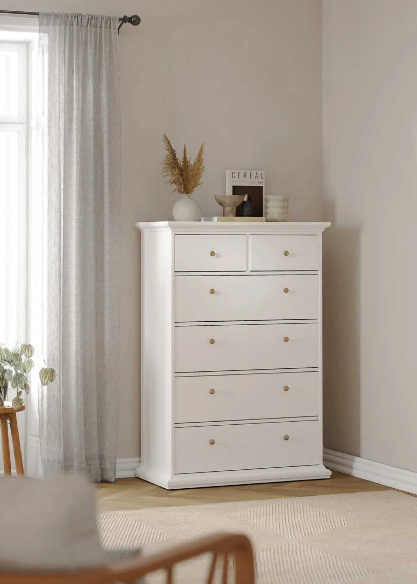 Ladekast Paris Wit - Giga Living