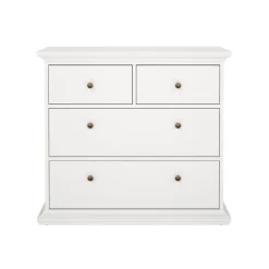 Ladekast Paris Wit 4-lades - Giga Living