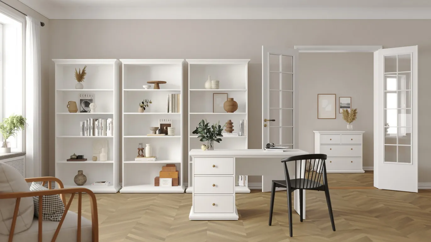 Ladekast Paris Wit 4-lades - Giga Living