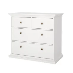 Ladekast Paris Wit 4-lades - Giga Living