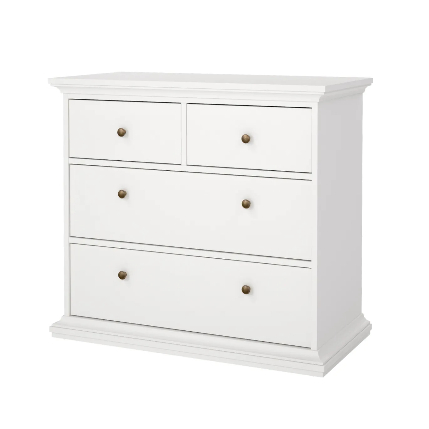 Ladekast Paris Wit 4-lades - Giga Living