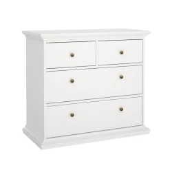Ladekast Paris Wit 4-lades - Giga Living