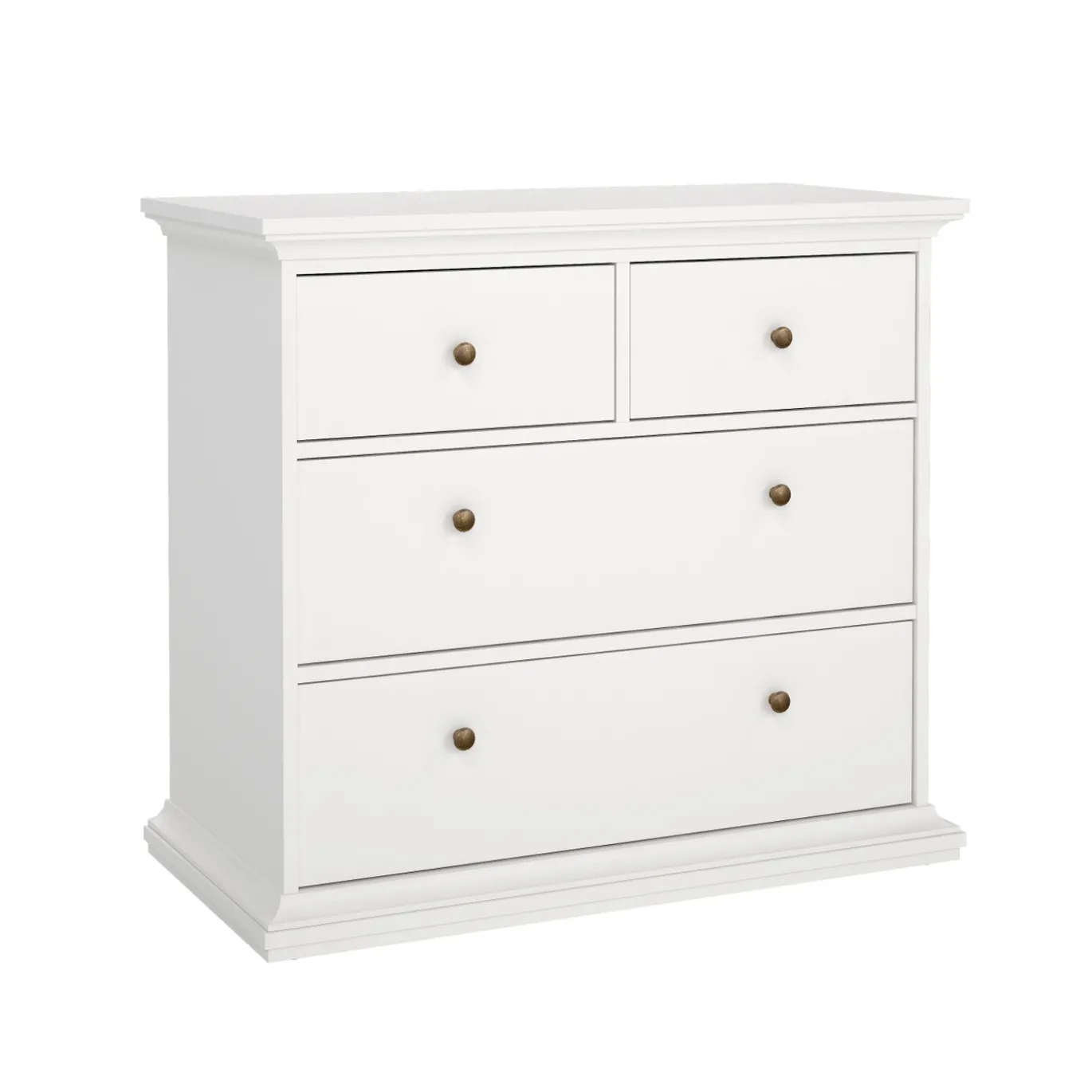 Ladekast Paris Wit 4-lades - Giga Living