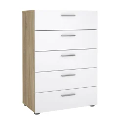 Ladekast Pepe Naturel/Wit Hoogglans - Giga Living