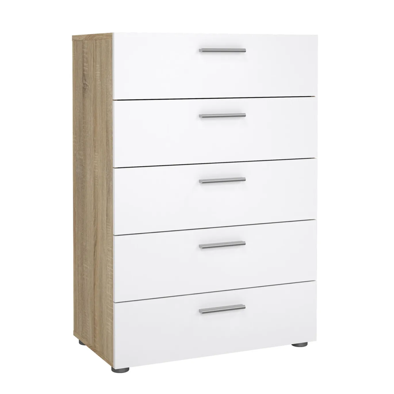 Ladekast Pepe Naturel/Wit Hoogglans - Giga Living