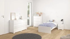 Ladekast Sofia Wit Hoogglans 3-lades 102cm - Giga Living