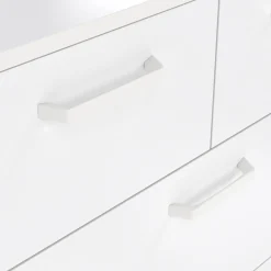 Ladekast Sofia Wit Hoogglans 3-lades 102cm - Giga Living