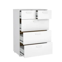 Ladekast Sofia Wit Hoogglans 3-lades 102cm - Giga Living
